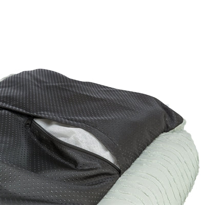 Kreek hondenmand – golfpatroon saliegroen